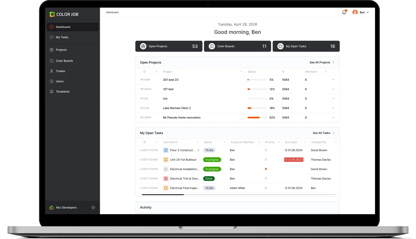 Hero image MacBook with system Dashboard opened